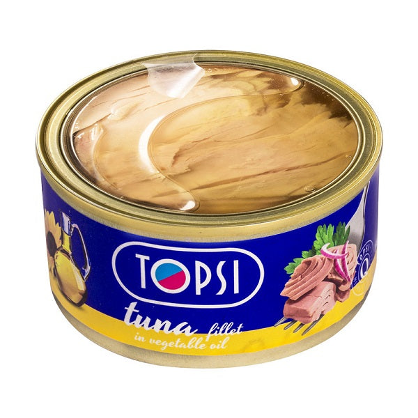 Topsi Canned Tuna In Vegetable Oil 185 gr