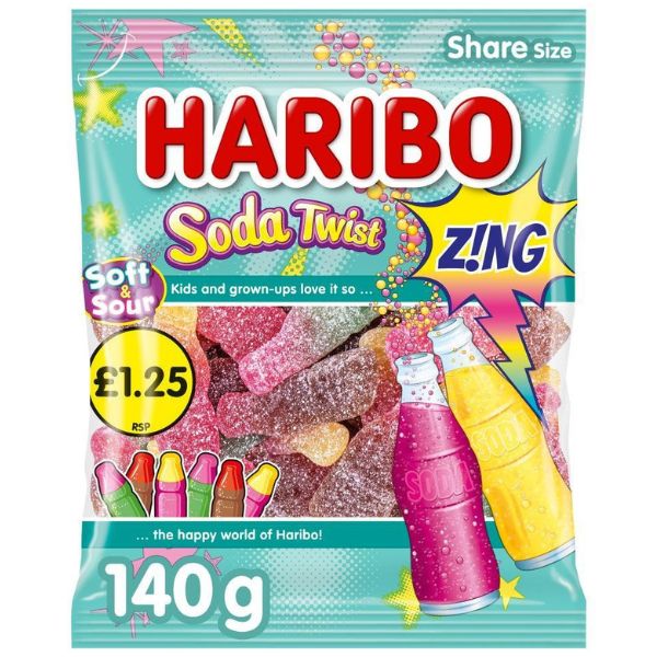 Haribo Soda Twist, 140gr