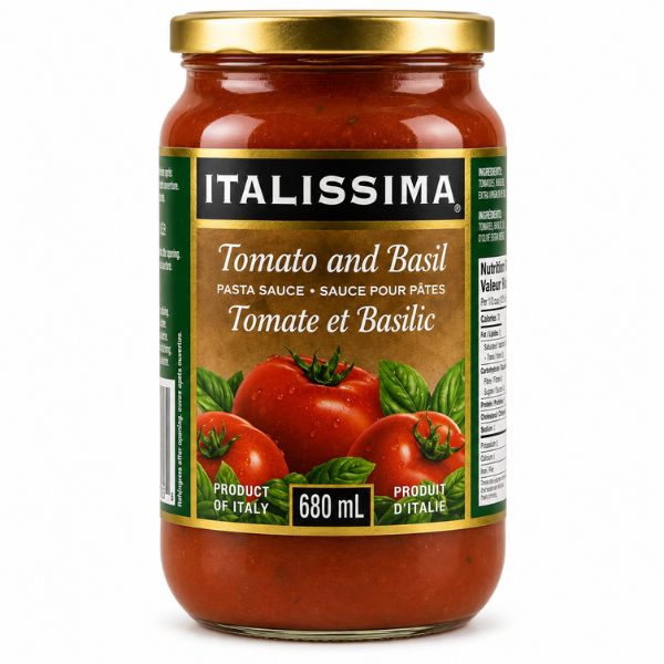 Italissima Tomato & Basil Pasta Sauce, 680ml