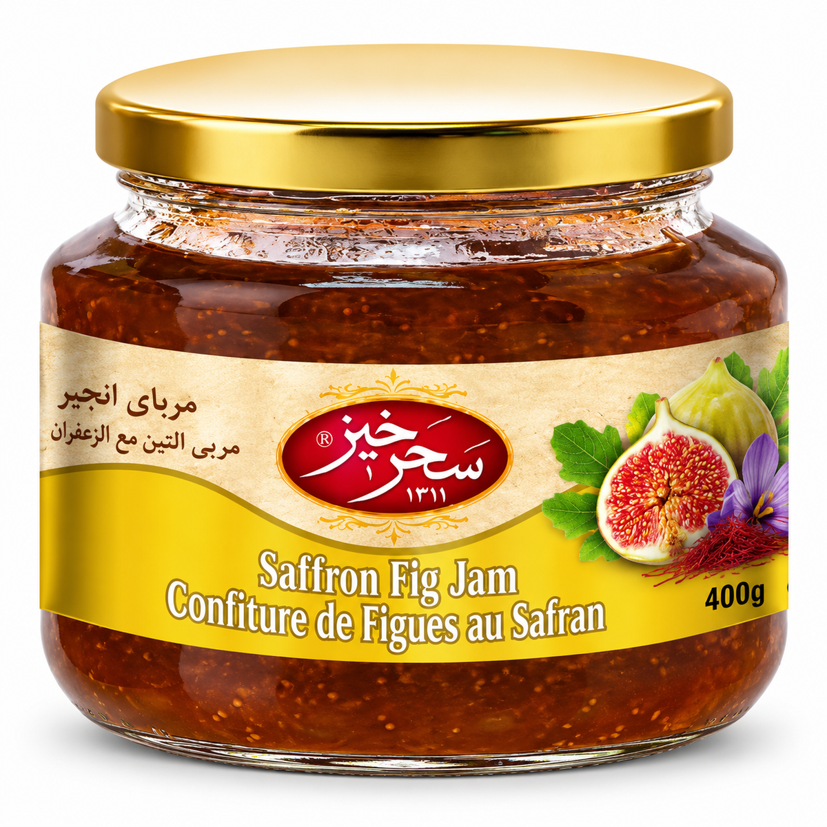 Saharkhiz Saffron Fig Jam, 400gr