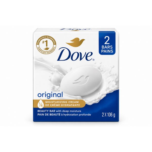 Dove Bar Soap Original, 2x106gr