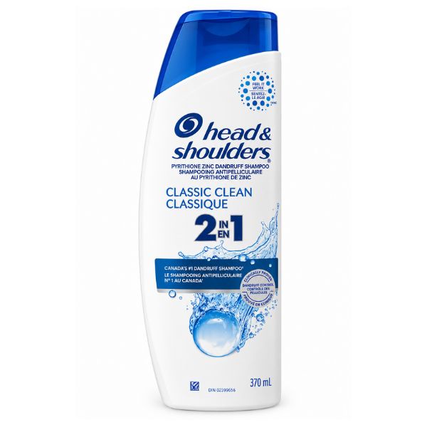 Shampooing antipelliculaire Head & Shoulders Classic Clean, 370 ml