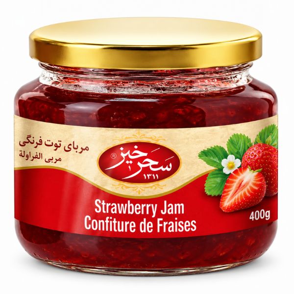 Confiture de fraises Saharkhiz, 400g