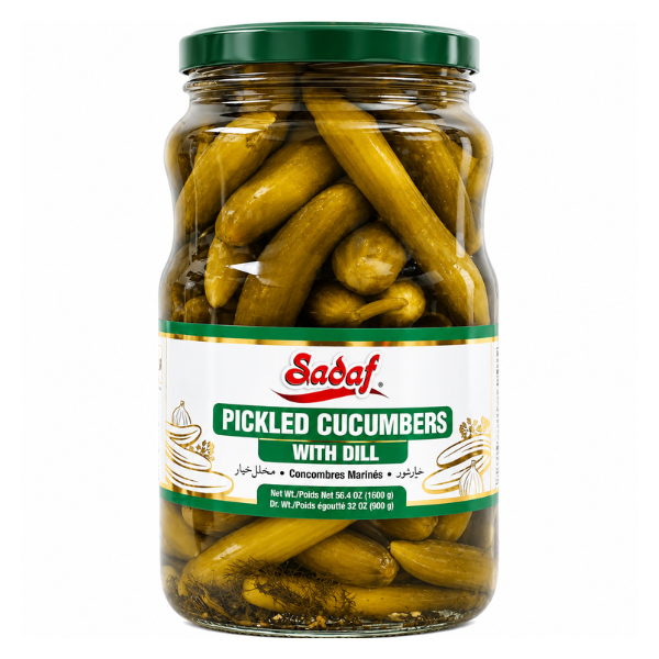 Sadaf Pickled Cucumber With Dill, 1600gr