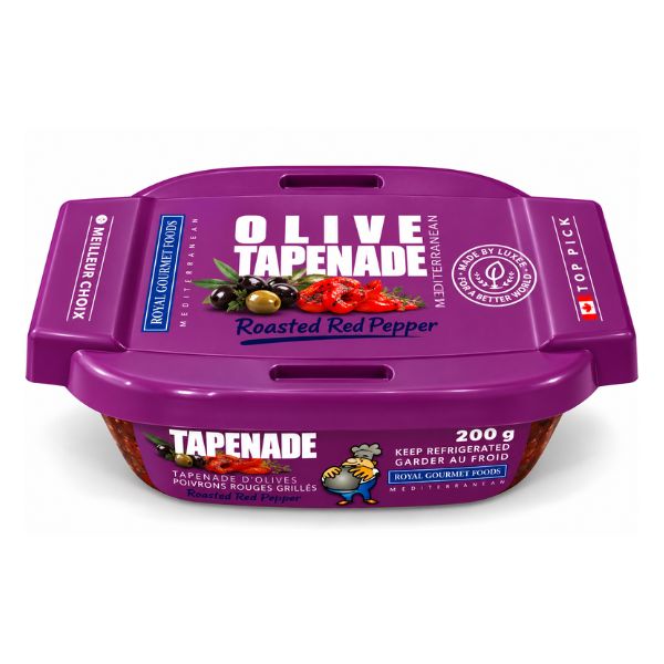 Tapenade d'olives aux poivrons rouges Royal Gourmet Foods, 200 g
