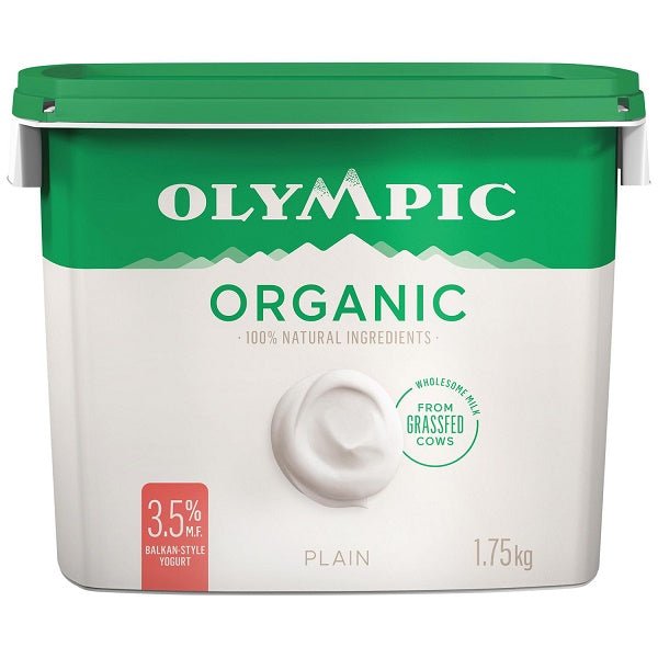 Olympic Organic 3.5% Plain Yogurt - 1.75Kg