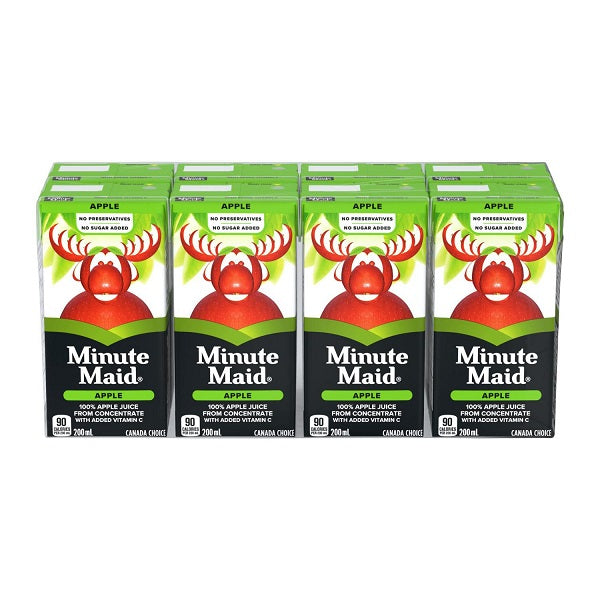 Minute Maid 100% Apple Juice - 200mL (8 Packs)