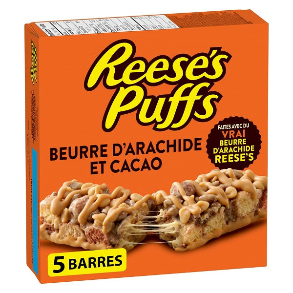 Reese’s Puffs Peanut Butter & Cocoa Flavour Cereal Bars 120 Gr