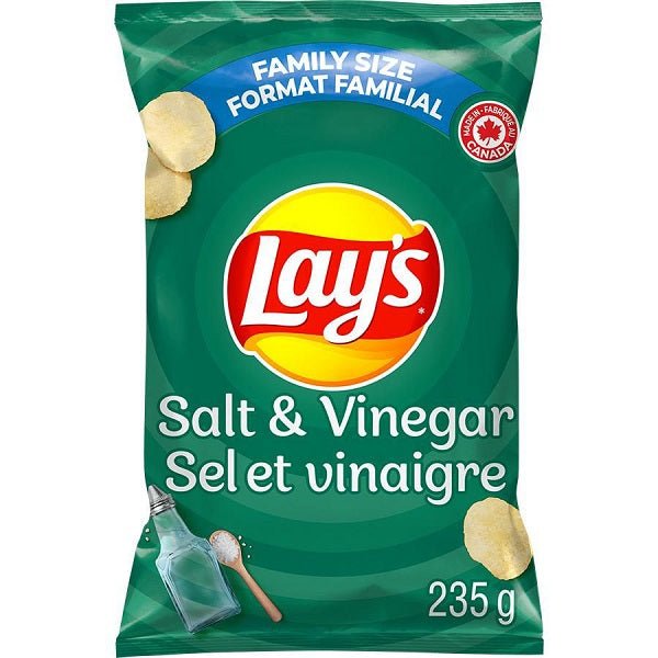 Lay's Salt & Vinegar Potato Chips - 235 g