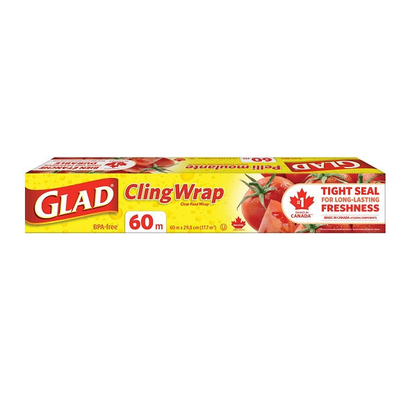 Glad® ClingWrap Plastic Wrap, 60 Meter Roll