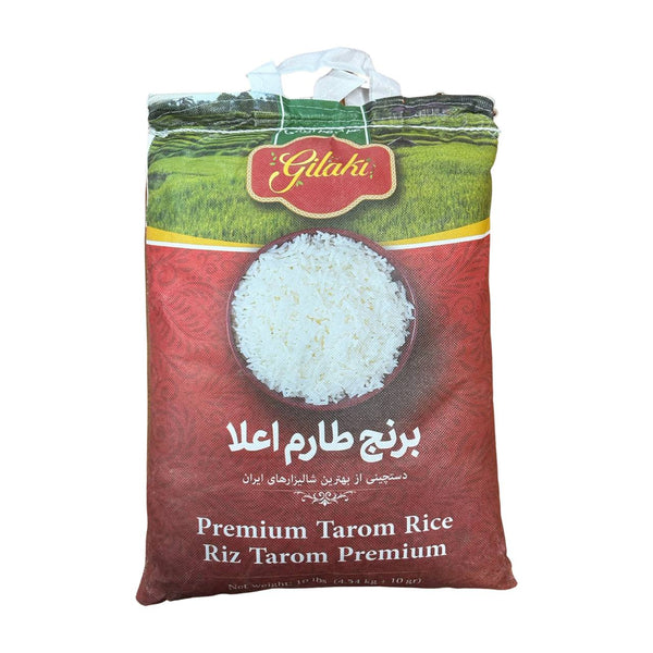 Gilaki Iranian Rice Tarom 10 lb - Premium Aromatic Rice