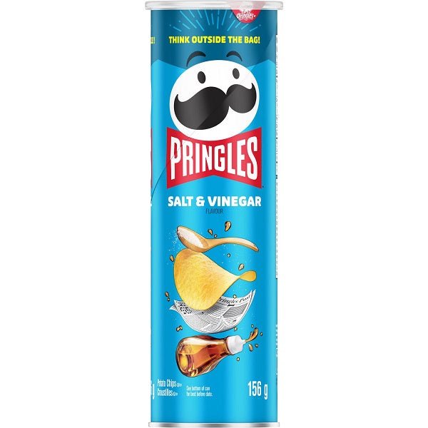 Pringles Salt & Vinegar Flavour Potato Chips 156 g