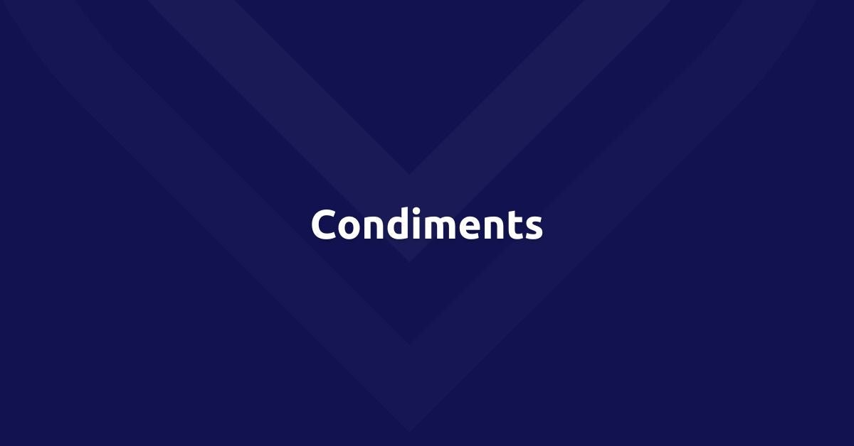 Condiments - Vicinity Mart