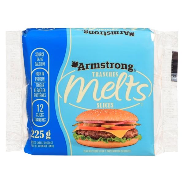 Armstrong Melts Slices Cheese, 225gr