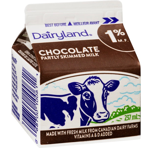 Dairyland 1% Chocolate Milk, 237ml