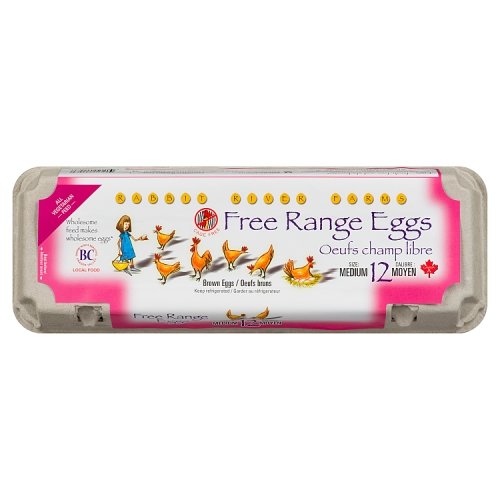 Rabbit River Eggs Free Range Medium, 1doz