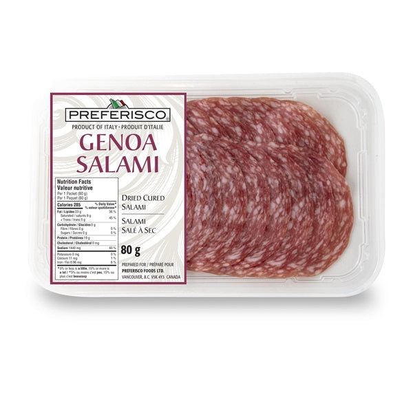 Preferisco Genoa Salami Sliced, 80gr