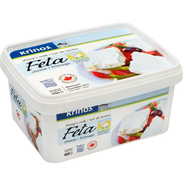 Krinos Greek Feta Cheese,Sheep & Goat, 400gr