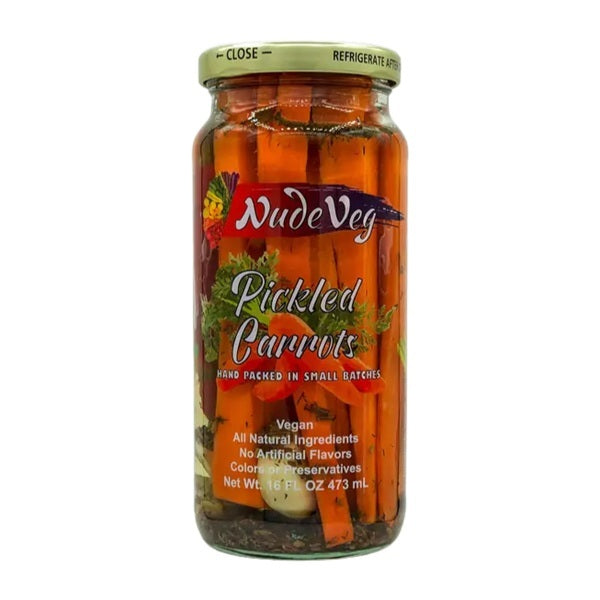 Nude Veg Pickled Carrots, 473mL