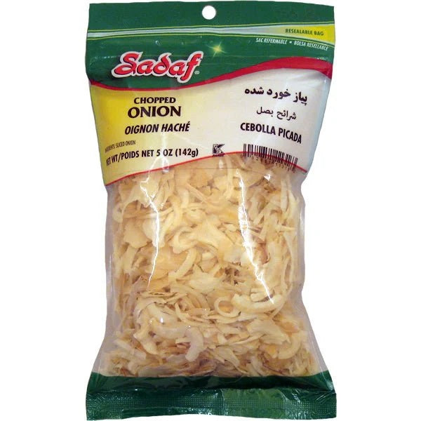 Sadaf Dried Onions Sliced Chopped, 142gr