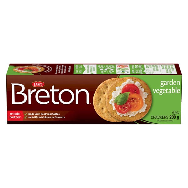 Dare Breton Cracker Garden Vegetable, 200gr