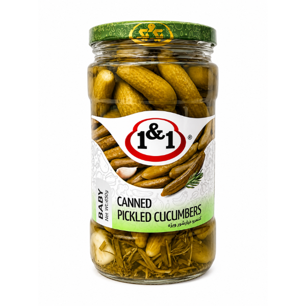 1&1 Baby Pickles Cucumbers, 660gr