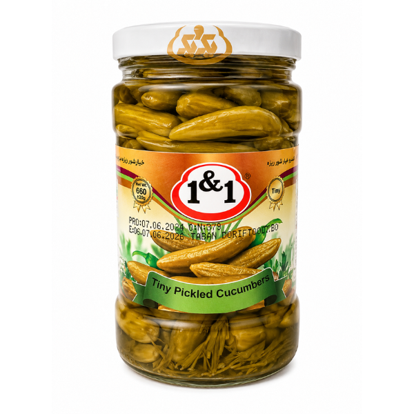 خیارشور ریز یک و یک — ۶۶۰ گرم