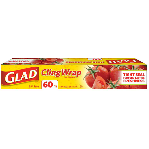 Glad ClingWrap Plastic Wrap, 60m