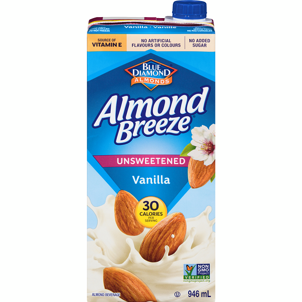 Blue Diamond Almond Breeze, Unsweetened Vanilla, 946ml