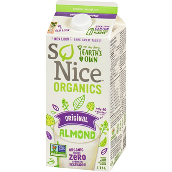 Earths Own so Nice Organic Almond Original, 1.75L