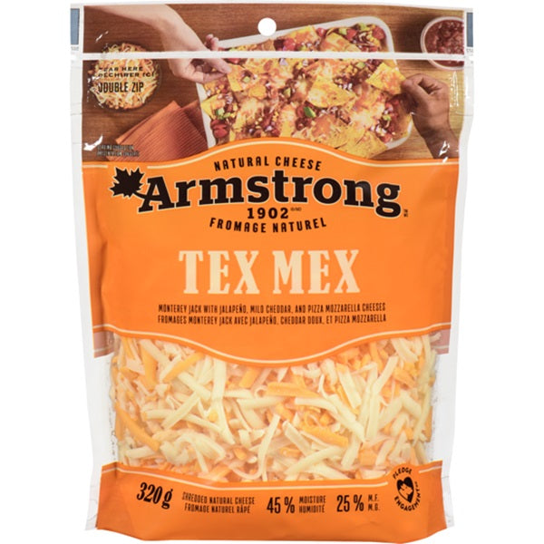 Armstrong Tex Mex Shredded Cheese , 320gr