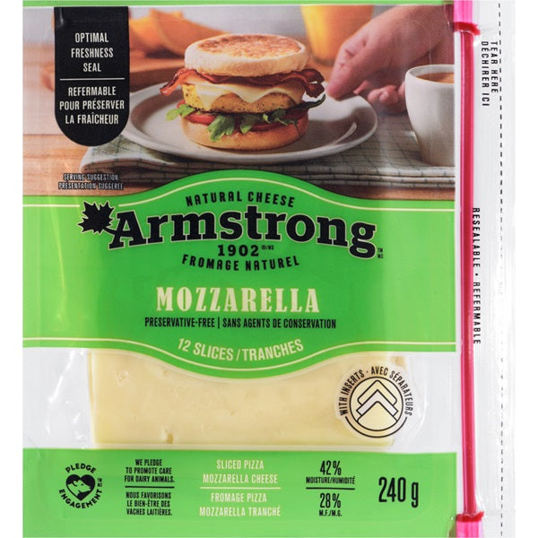 Armstrong Mozzarella Cheese Slices, 240gr