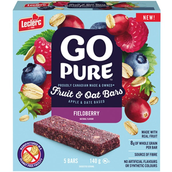 Go Pure Field Berry Oat Bars, 140gr