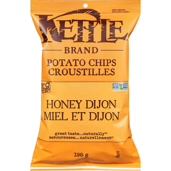 Kettle Potato Chips, Honey Dijon ,368gr