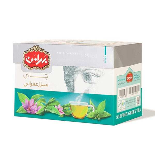 Bahraman Saffron Green Tea, 25Bags