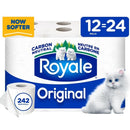 24 white rolls of Royale toilet paper 