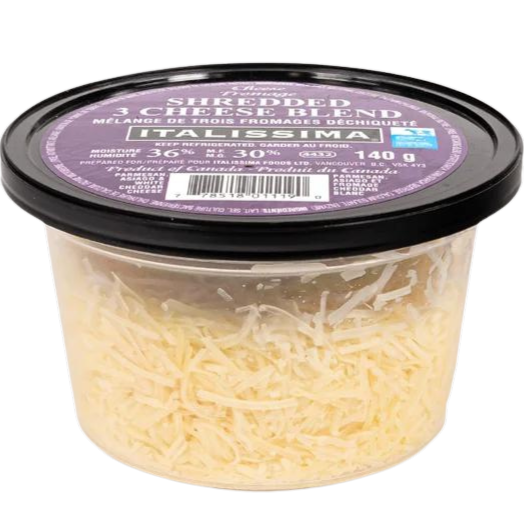 Italissima Shredded 3 Cheese Blend, 125gr