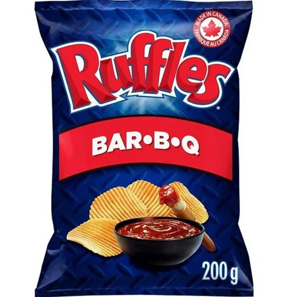 Lay s Ruffles BBQ Chips , 200 gr