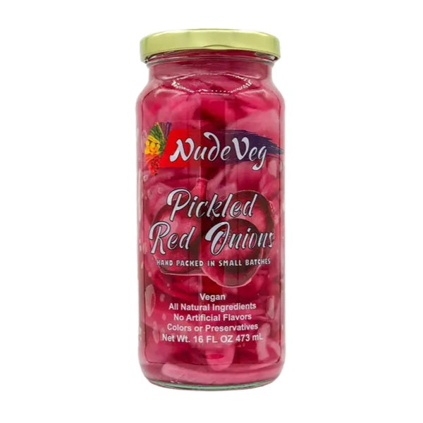 Nude Veg Pickled Red Onions, 473mL