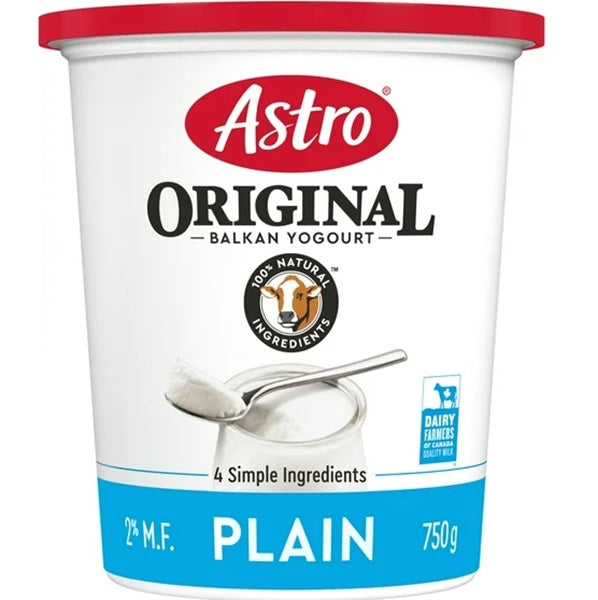 Astro Original Plain Yogurt 2%, 750gr