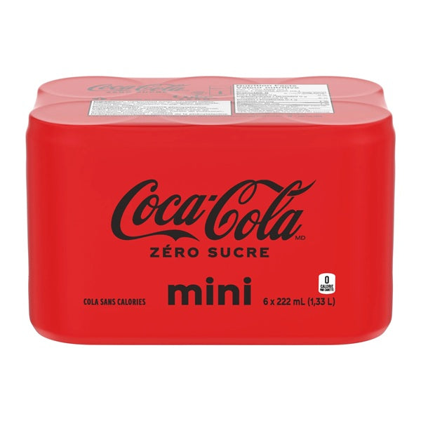 Coca-Cola Zero Mini, 6*222ml