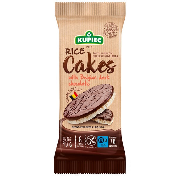 Kupiec Rice Cakes with Dark Chocolate, 90gr