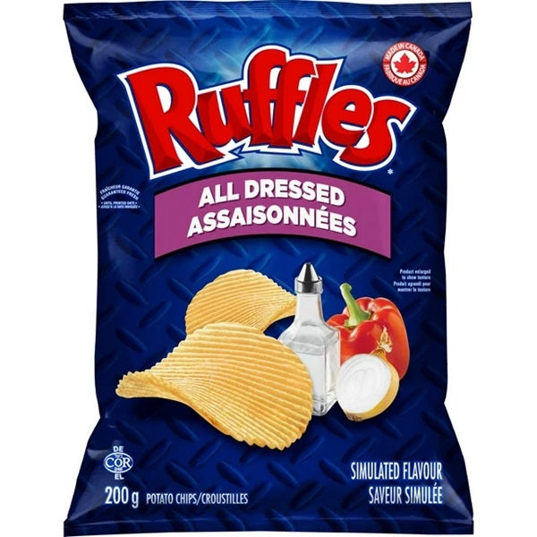 Lay's Ruffles All Dressed Chips, 200gr