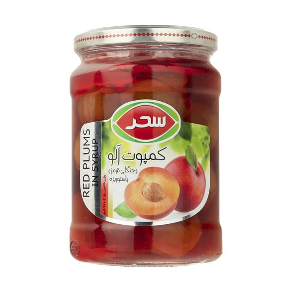 Sahar Red Plum In Syrup, 670gr