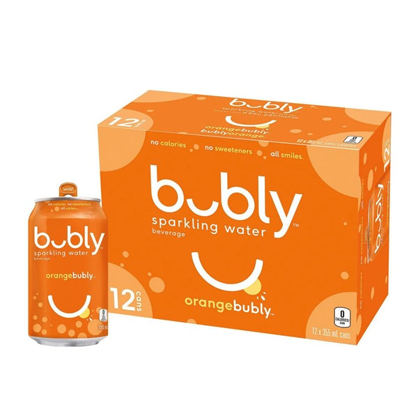 Bubly Sparkling Orange, 335ml (12cans)