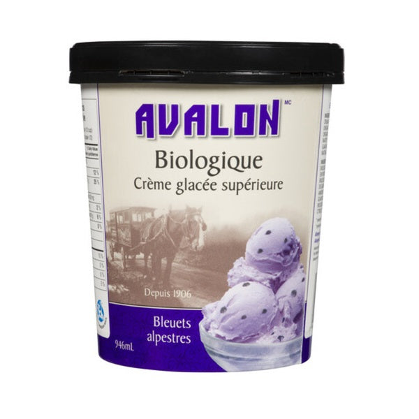 Avalon Organic Ice Cream Mountain Blueberry, 946 ml