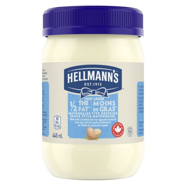 Hellmann's 1/2 Fat Mayo, 445ml