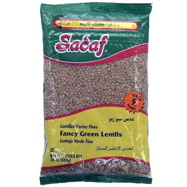 Sadaf Fancy Green Lentils ,680gr