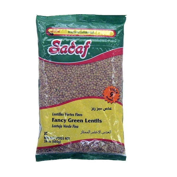 Sadaf Fancy Green Lentils ,680gr