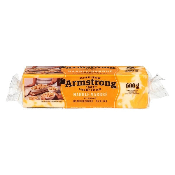 Armstrong Marble Cheddar Cheese Block, 600gr